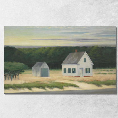 Ottobre A Cape Cod Edward Hopper eho32 quadro stampato su tela