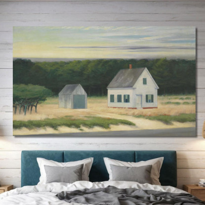 Ottobre A Cape Cod Edward Hopper eho32 quadro stampato su tela