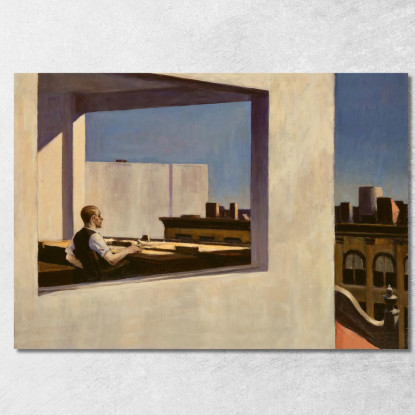 Ufficio In Una Piccola Città Edward Hopper eho33 quadro stampato su tela