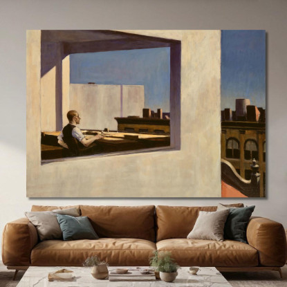 Ufficio In Una Piccola Città Edward Hopper eho33 quadro stampato su tela