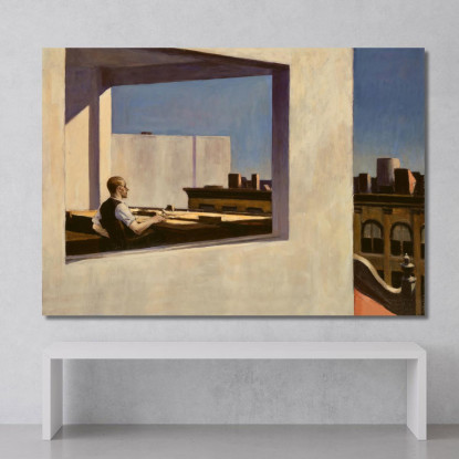 Ufficio In Una Piccola Città Edward Hopper eho33 quadro stampato su tela