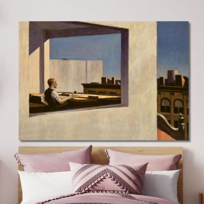 Ufficio In Una Piccola Città Edward Hopper eho33 quadro stampato su tela