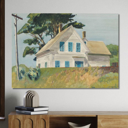 Terrapieno Ferroviario Edward Hopper eho36 quadro stampato su tela