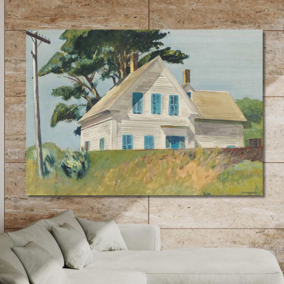 Terrapieno Ferroviario Edward Hopper eho36 quadro stampato su tela