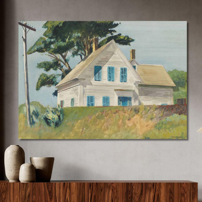 Terrapieno Ferroviario Edward Hopper eho36 quadro stampato su tela