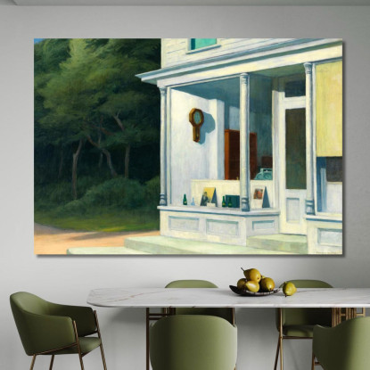 Le Sette Del Mattino. Edward Hopper eho37 quadro stampato su tela