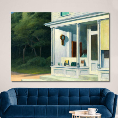 Le Sette Del Mattino. Edward Hopper eho37 quadro stampato su tela