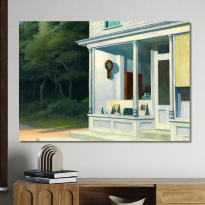 Le Sette Del Mattino. Edward Hopper eho37 quadro stampato su tela