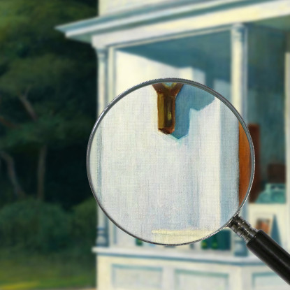 Le Sette Del Mattino. Edward Hopper eho37 quadro stampato su tela