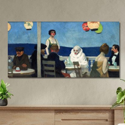 Blu Serale Edward Hopper eho38 quadro stampato su tela