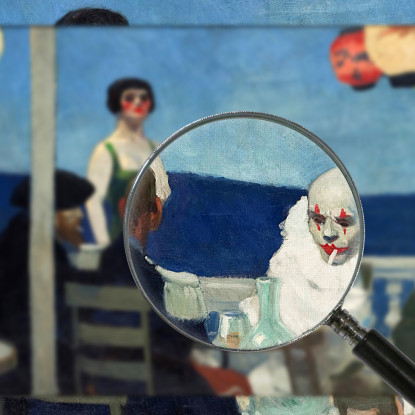 Blu Serale Edward Hopper eho38 quadro stampato su tela