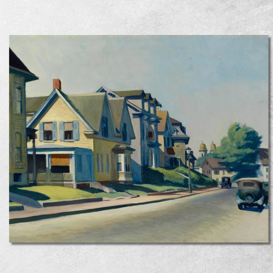 Sole Su Prospect Street Edward Hopper eho41 quadro stampato su tela