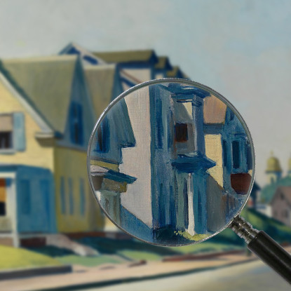Sole Su Prospect Street Edward Hopper eho41 quadro stampato su tela
