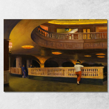 Il Teatro Sheridan Edward Hopper eho44 quadro stampato su tela