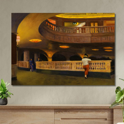 Il Teatro Sheridan Edward Hopper eho44 quadro stampato su tela