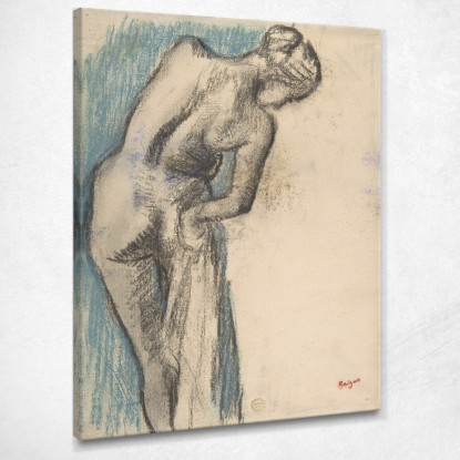Bagnante Che Si Asciuga Edgar Degas edg125 quadro stampato su tela