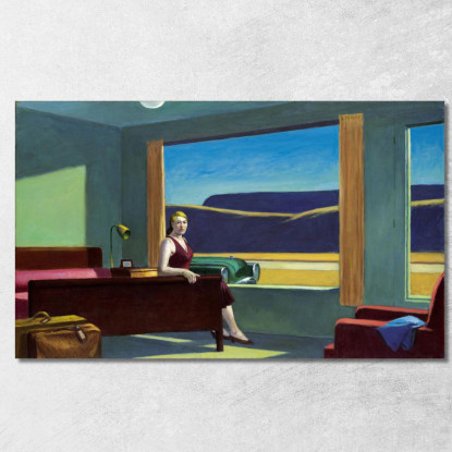 Motel Occidentale Walter Wells Edward Hopper eho48 quadro stampato su tela