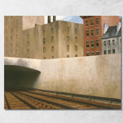 Avvicinarsi A Una Città Edward Hopper eho49 quadro stampato su tela