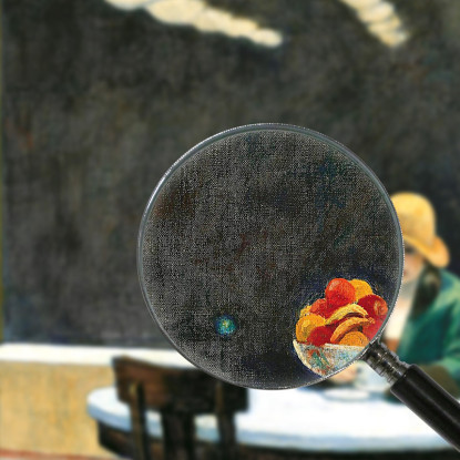 Automatico Edward Hopper eho50 quadro stampato su tela