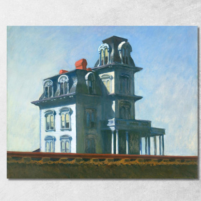 Casa Lungo La Ferrovia Edward Hopper eho51 quadro stampato su tela