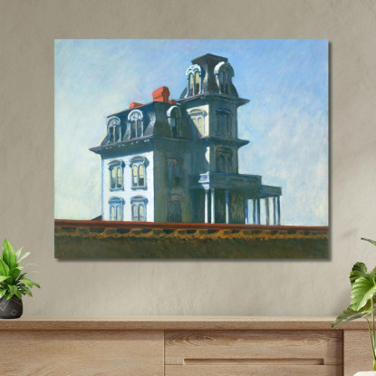 Casa Lungo La Ferrovia Edward Hopper eho51 quadro stampato su tela