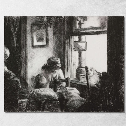 Interno Lato Est Edward Hopper eho52 quadro stampato su tela