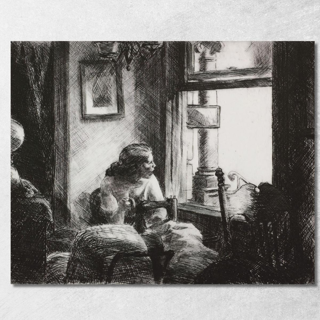 Interno Lato Est Edward Hopper eho52 quadro stampato su tela