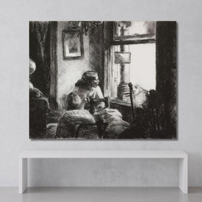 Interno Lato Est Edward Hopper eho52 quadro stampato su tela