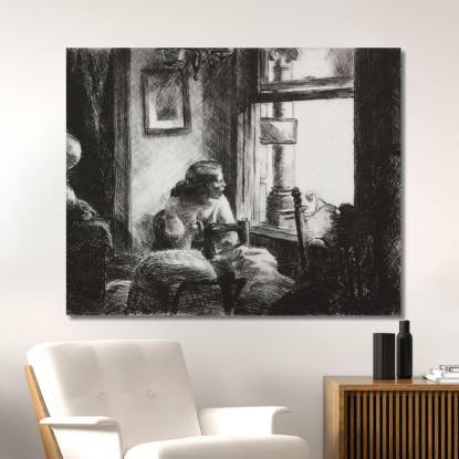Interno Lato Est Edward Hopper eho52 quadro stampato su tela