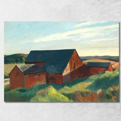 Fienili Di Cobb A Sud Di Truro Edward Hopper eho62 quadro stampato su tela