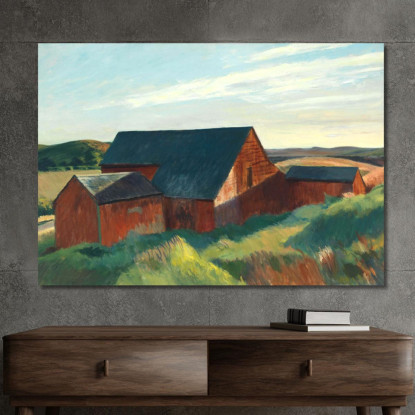 Fienili Di Cobb A Sud Di Truro Edward Hopper eho62 quadro stampato su tela