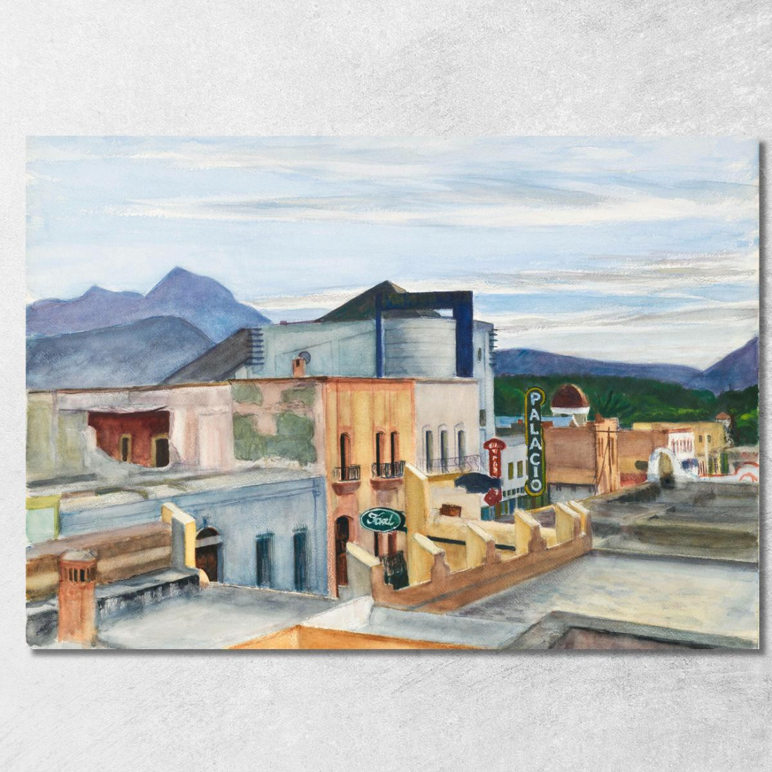 Il Palazzo Edward Hopper eho64 quadro stampato su tela