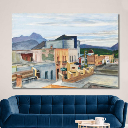 Il Palazzo Edward Hopper eho64 quadro stampato su tela