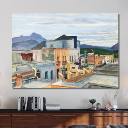 Il Palazzo Edward Hopper eho64 quadro stampato su tela
