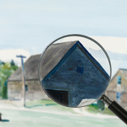 Edifici Agricoli E Mucche Edward Hopper eho67 quadro stampato su tela