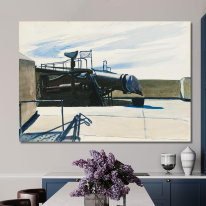 Forte E Pistola Edward Hopper eho68 quadro stampato su tela