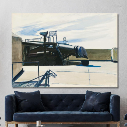 Forte E Pistola Edward Hopper eho68 quadro stampato su tela