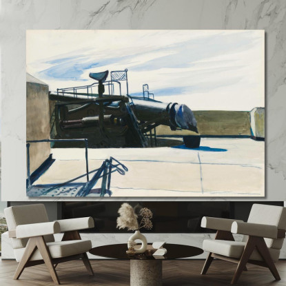 Forte E Pistola Edward Hopper eho68 quadro stampato su tela