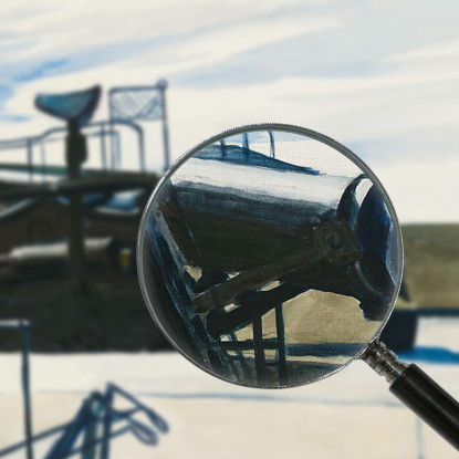 Forte E Pistola Edward Hopper eho68 quadro stampato su tela