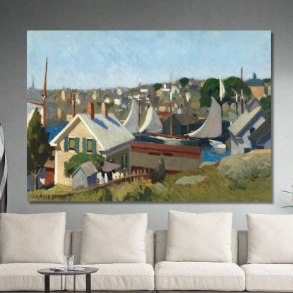 Porto Di Gloucester Edward Hopper eho69 quadro stampato su tela