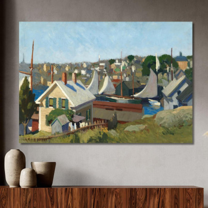 Porto Di Gloucester Edward Hopper eho69 quadro stampato su tela