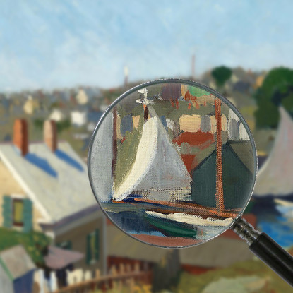 Porto Di Gloucester Edward Hopper eho69 quadro stampato su tela
