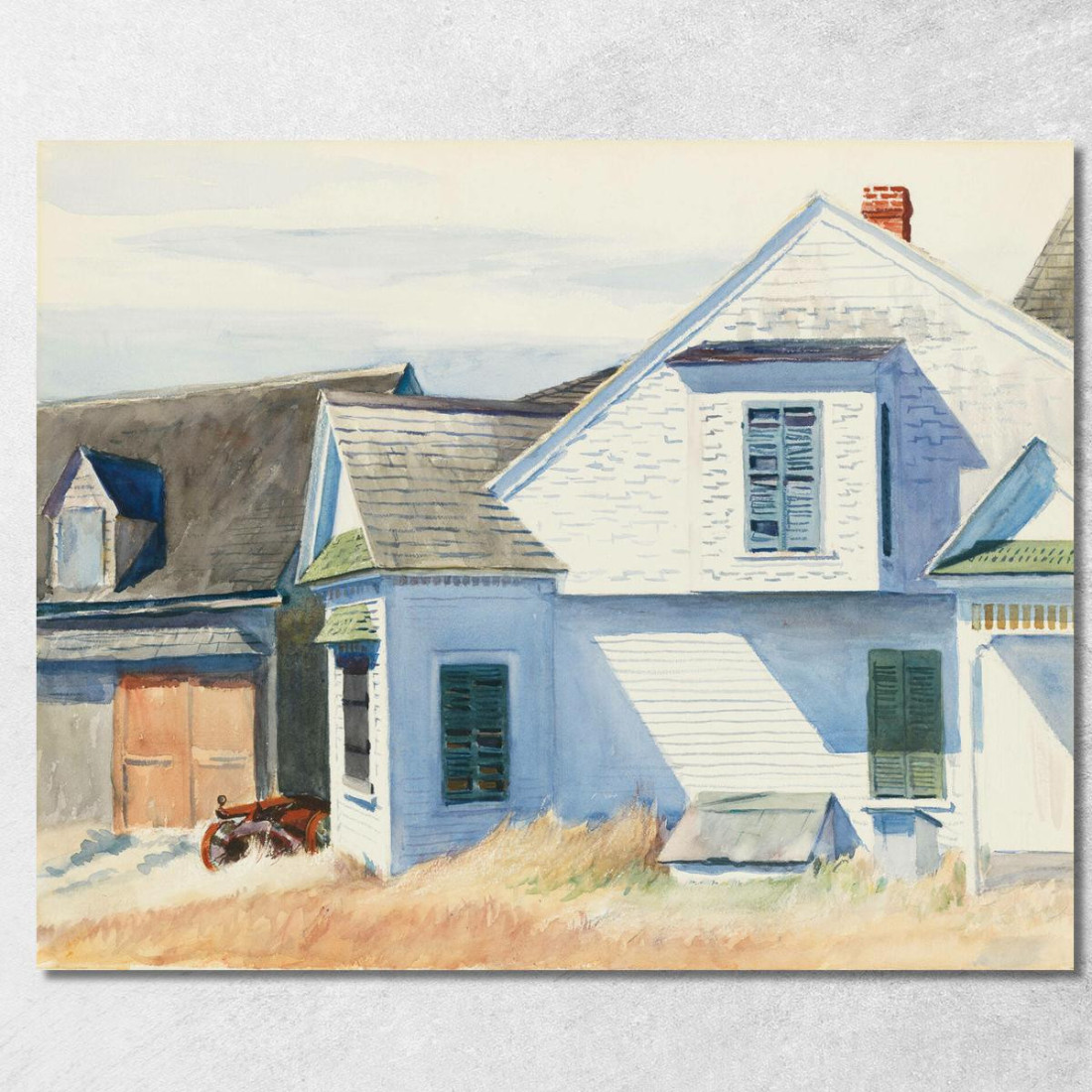 Casa Sul Fiume Pamet Edward Hopper eho72 quadro stampato su tela