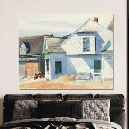 Casa Sul Fiume Pamet Edward Hopper eho72 quadro stampato su tela