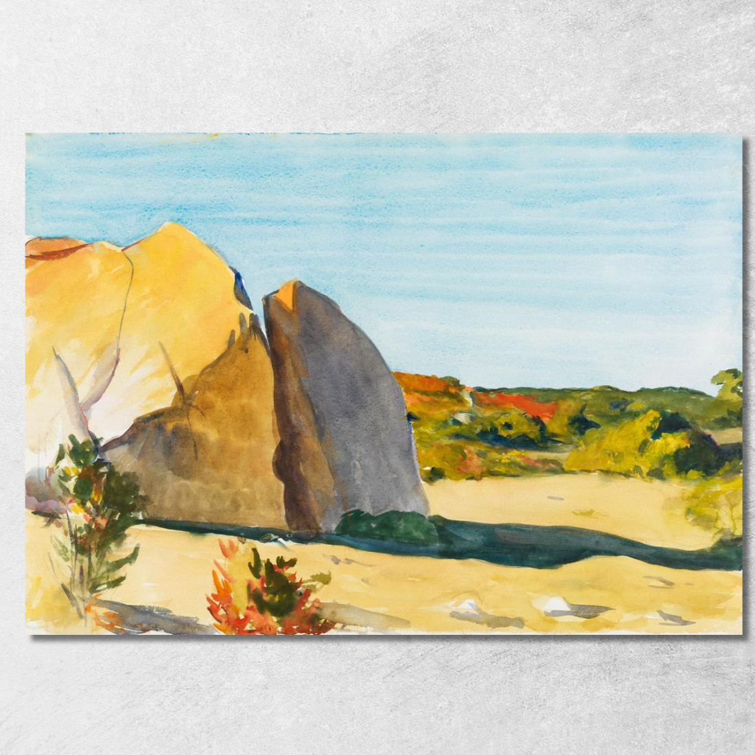 Cava Di Roccia Calcarea Edward Hopper eho80 quadro stampato su tela