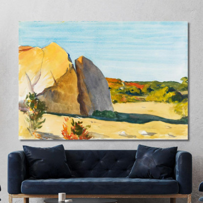 Cava Di Roccia Calcarea Edward Hopper eho80 quadro stampato su tela