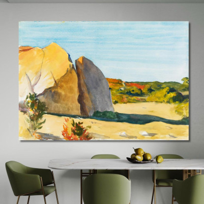 Cava Di Roccia Calcarea Edward Hopper eho80 quadro stampato su tela
