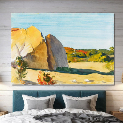 Cava Di Roccia Calcarea Edward Hopper eho80 quadro stampato su tela