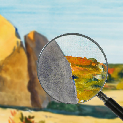 Cava Di Roccia Calcarea Edward Hopper eho80 quadro stampato su tela