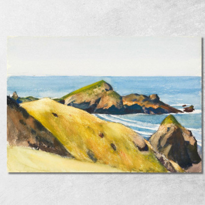 Costa Rocciosa Edward Hopper eho82 quadro stampato su tela